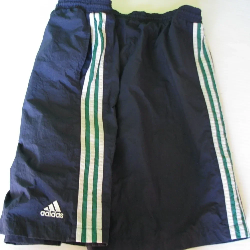 Vintage 90s Adidas 3 Stripe Wind Shorts Joggers Trainers Track
